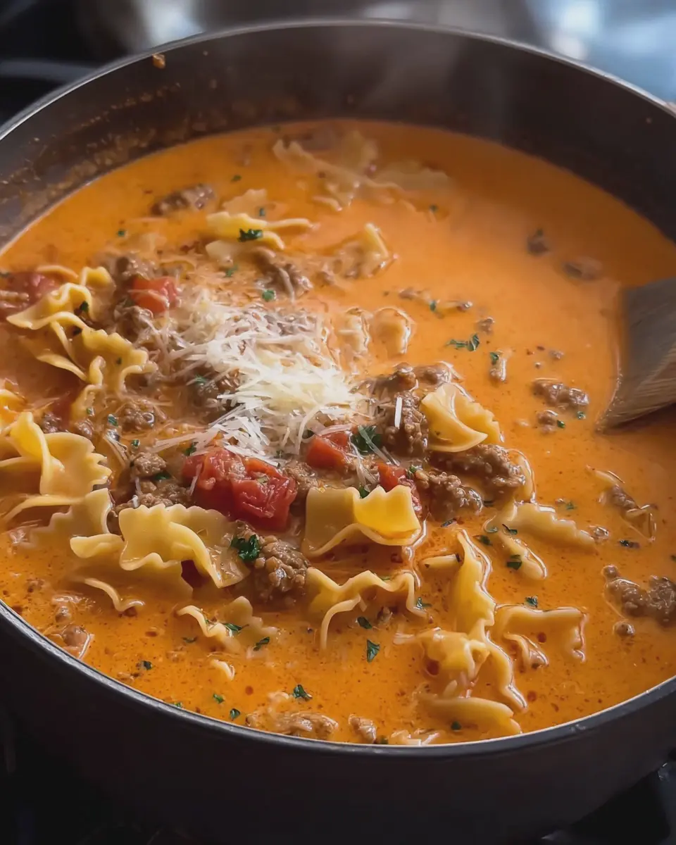 Slow Cooker Creamy Beef Lasagna Soup: A Cozy, Indulgent Delight