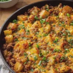 Cheesy Taco Potato Skillet Casserole