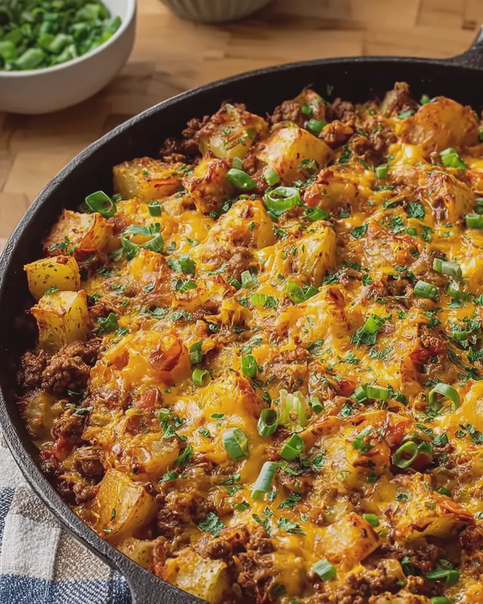 Cheesy Taco Potato Skillet Casserole: Your New Indulgent Favorite