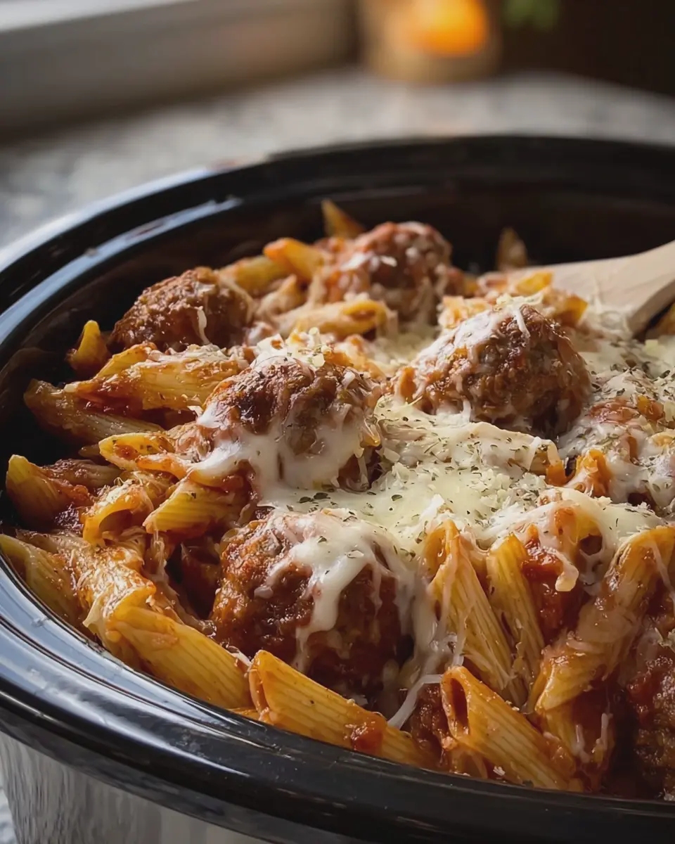 Easy Crockpot Meatball Penne: A Juicy Family Favorite Recipe