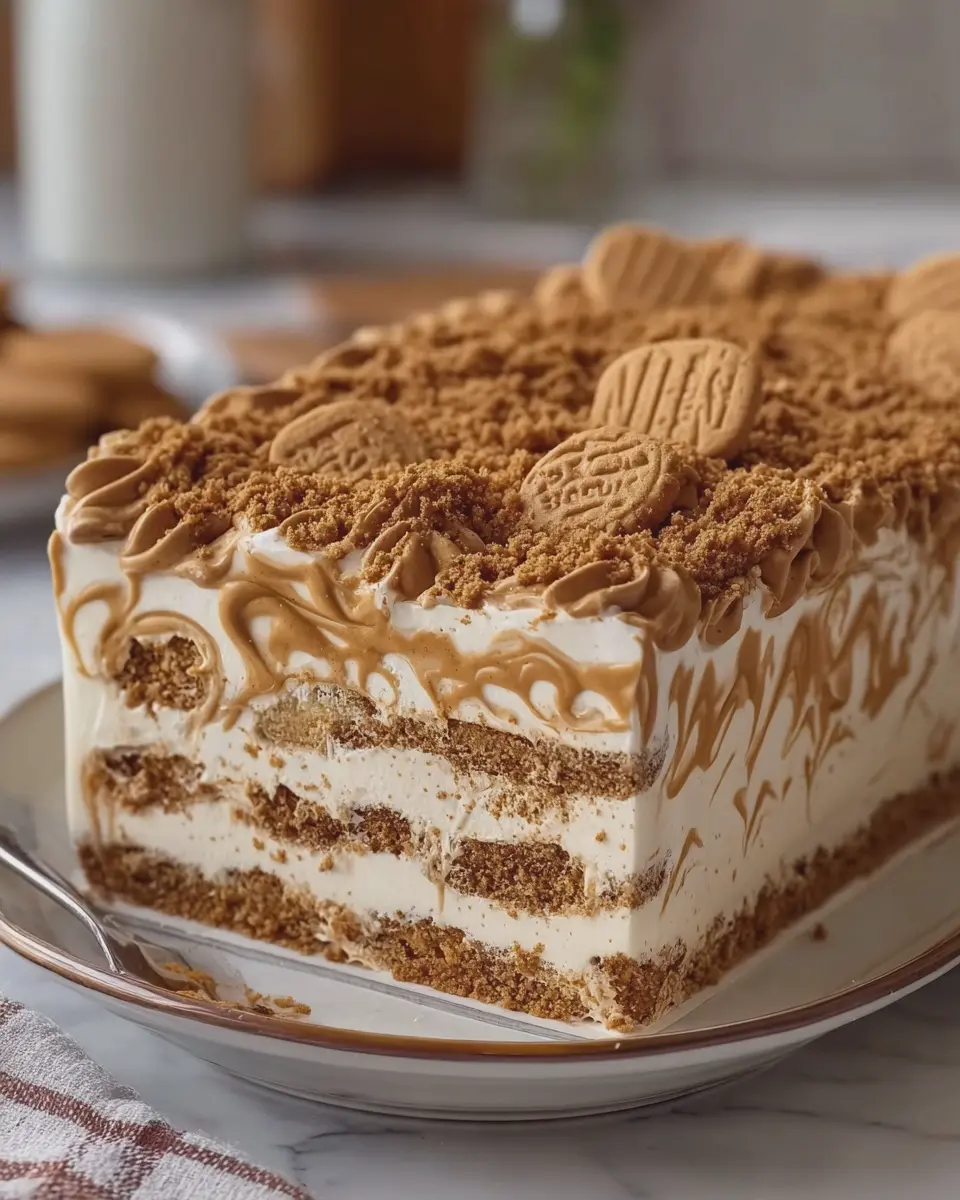 Biscoff Cookie Butter Icebox Cake: Indulgent No-Bake Delight