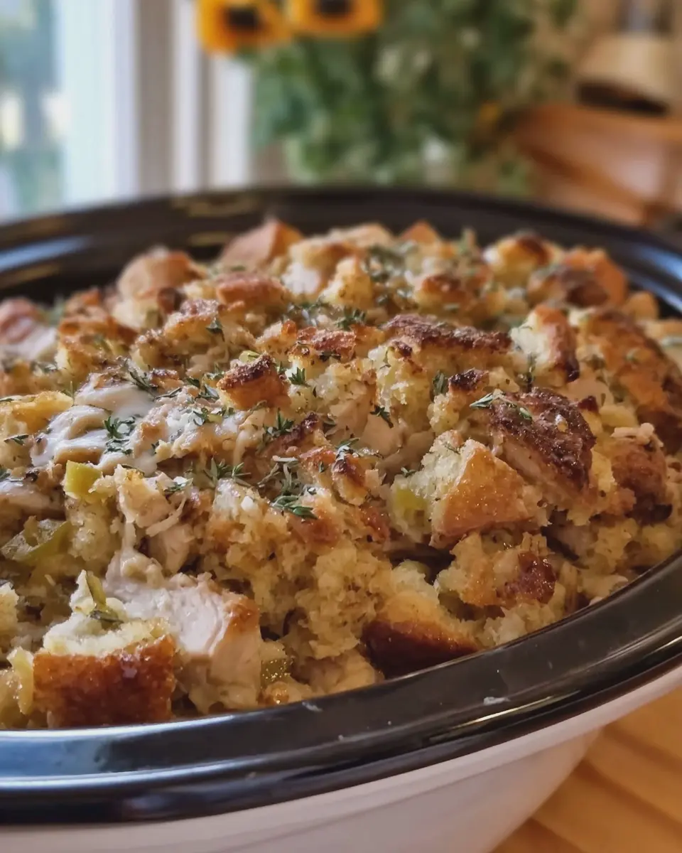 Crock Pot Chicken and Stuffing: The Easy Comfort Food Delight