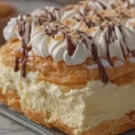 Cream Puff Cake with Vanilla Dessert Filling