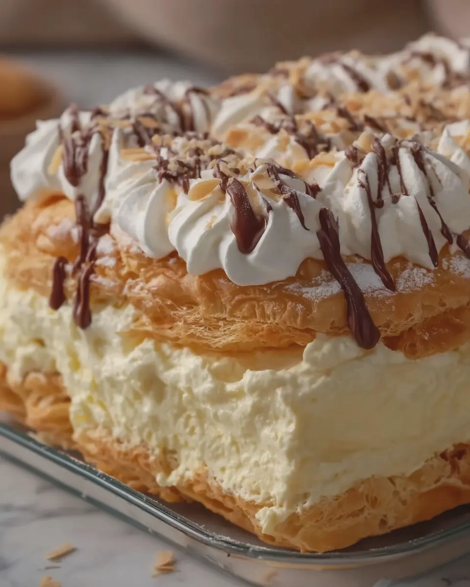 Cream Puff Cake: The Best Vanilla Dessert Filling Delight