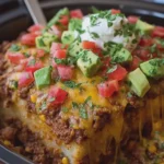 Crockpot Taco Casserole