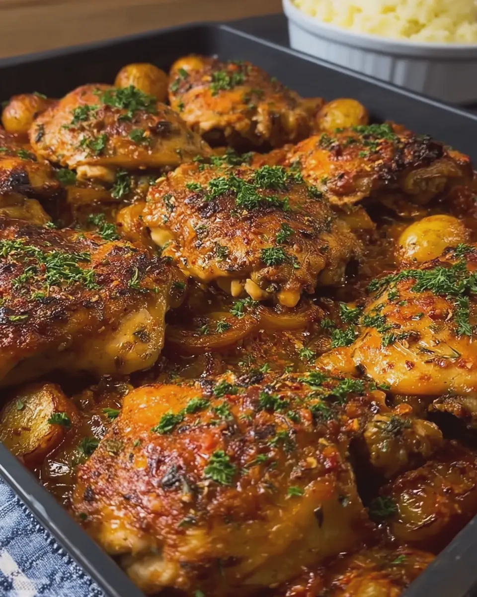 Oven Baked Chicken with Sauce: Easy Recipe for Juicy Flavor