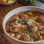 Easy Italian Meatball Soup