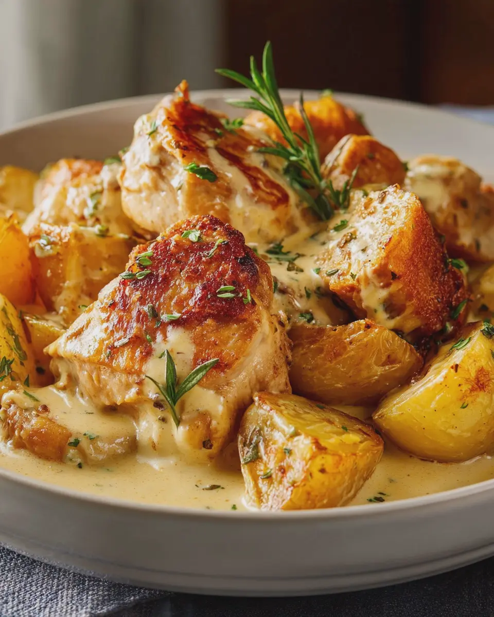 Slow Cooker Creamy Chicken and Potatoes: Easy Family Favorite Recipe