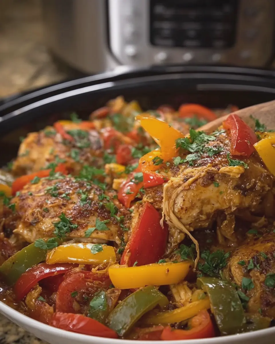 Crockpot Chicken with Peppers: Easy and Flavorful Weeknight Meal