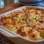 Country Chicken Ham Scalloped Potato Casserole