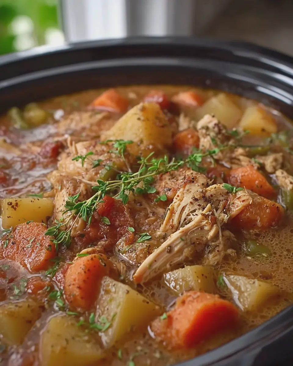 Crockpot Chicken Stew: Easy Comfort Dish with Turkey Bacon Twist