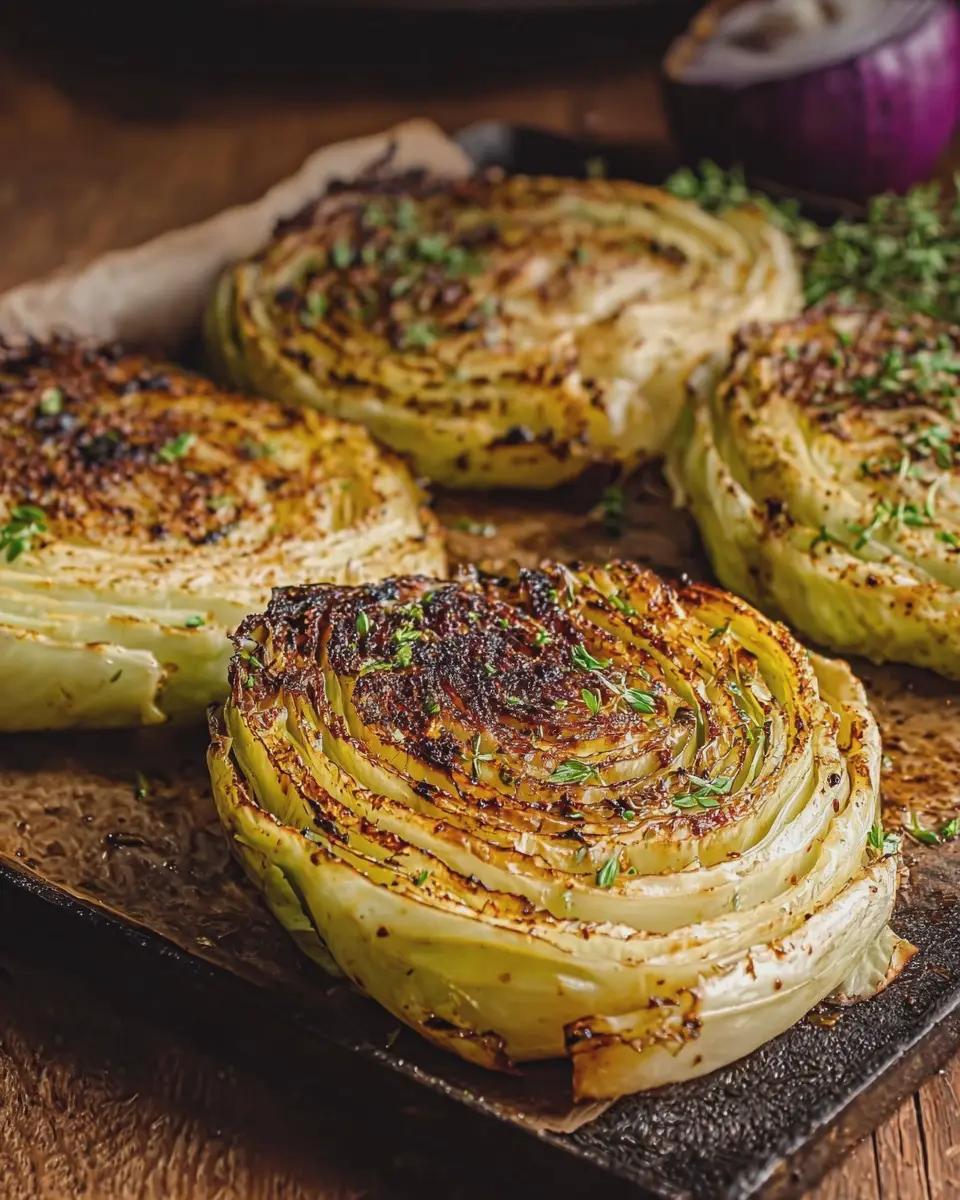 Roasted Cabbage Steaks: The Best Easy Recipe with Turkey Bacon