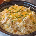 Crock Pot Creamy Chicken and Rice Casserole