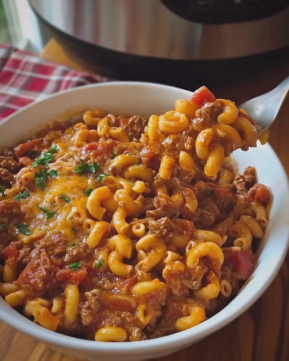 Old-Fashioned American Goulash: Easy Comfort Food with Turkey Bacon